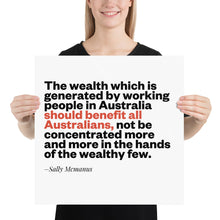 Load image into Gallery viewer, Wealth Sally Mcmanus Poster