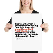Load image into Gallery viewer, Wealth Sally Mcmanus Poster
