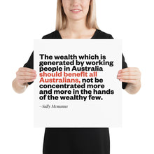 Load image into Gallery viewer, Wealth Sally Mcmanus Poster