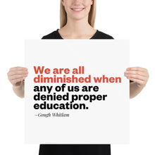 Load image into Gallery viewer, Gough - Education Poster