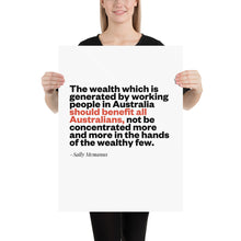 Load image into Gallery viewer, Wealth Sally Mcmanus Poster