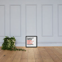 Load image into Gallery viewer, Framed Mandela poster