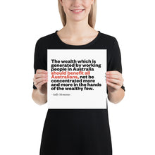 Load image into Gallery viewer, Wealth Sally Mcmanus Poster